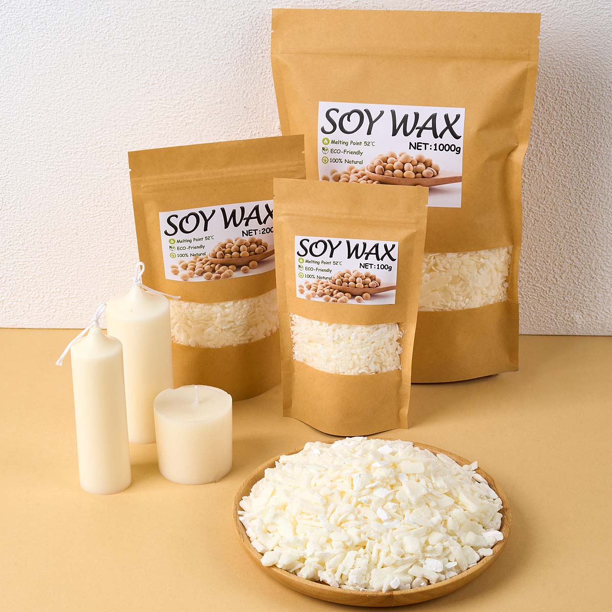 Candle Making Material - Cire de soja blanche Pure de
