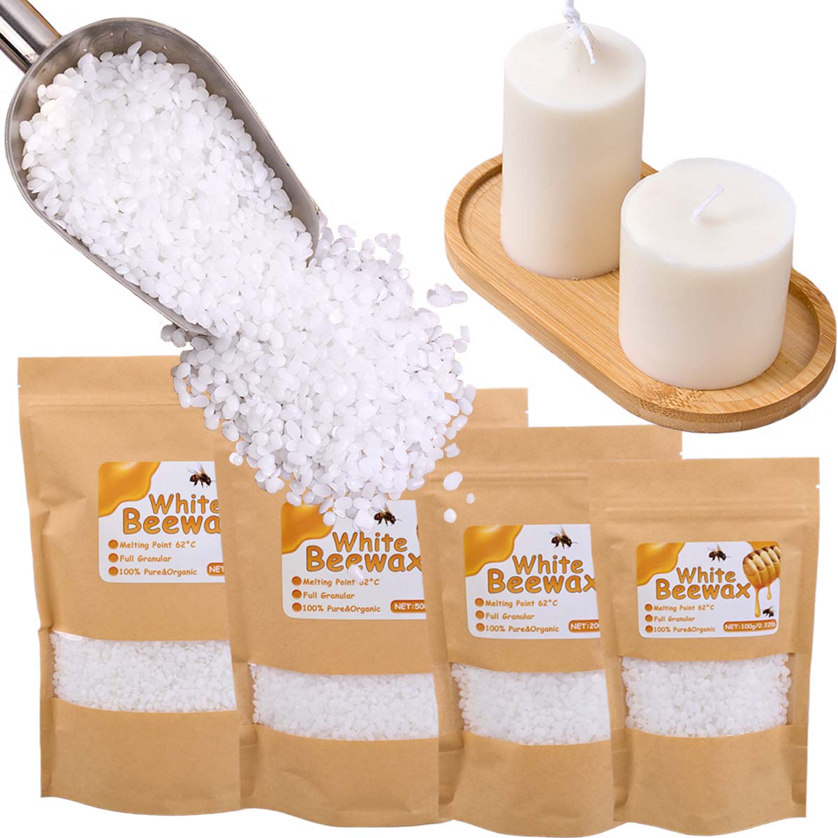 Cire d'abeille blanche Pure na - Candle Making Material avis et prix